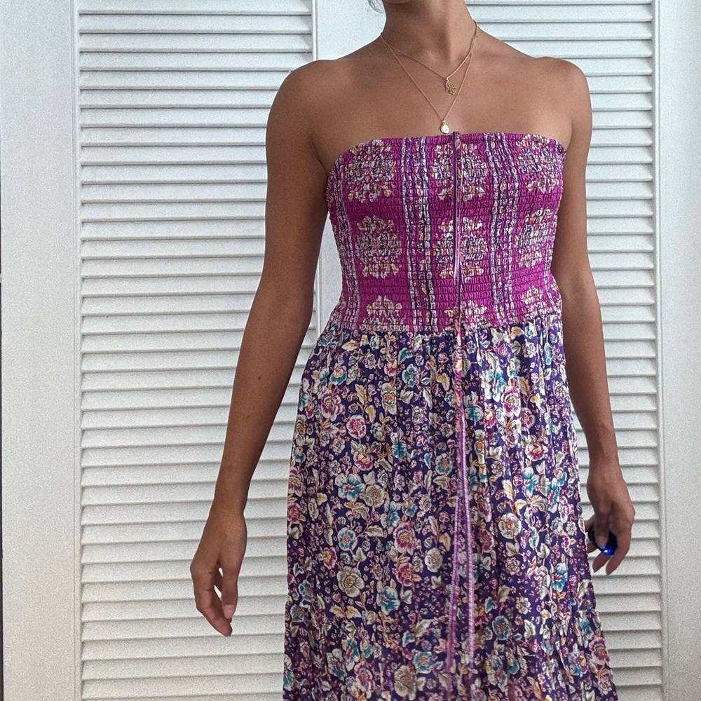 MAEVE Purple and Pink Floral Dress - Picture 7 of 8